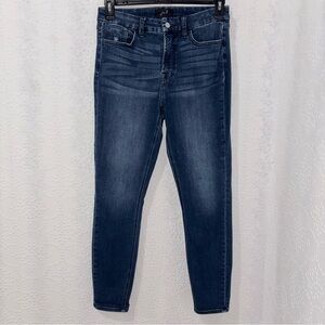 Jen 7 High Waist Skinny Jeans Womens Size 6 Medium Wash Stretch Denim Classic